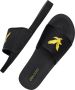 Lyle & Scott Easy Slide Badslippers Slippers flip flops Heren Zwart - Thumbnail 6