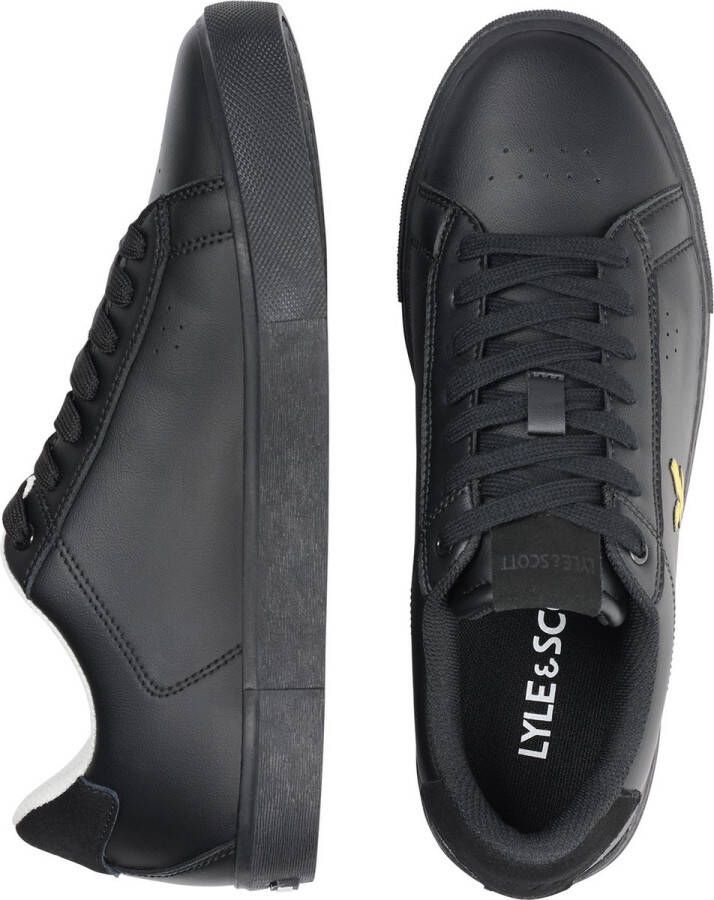 Lyle & Scott Lyle and Scott Whitburn Sneaker Zwart Leer Heren