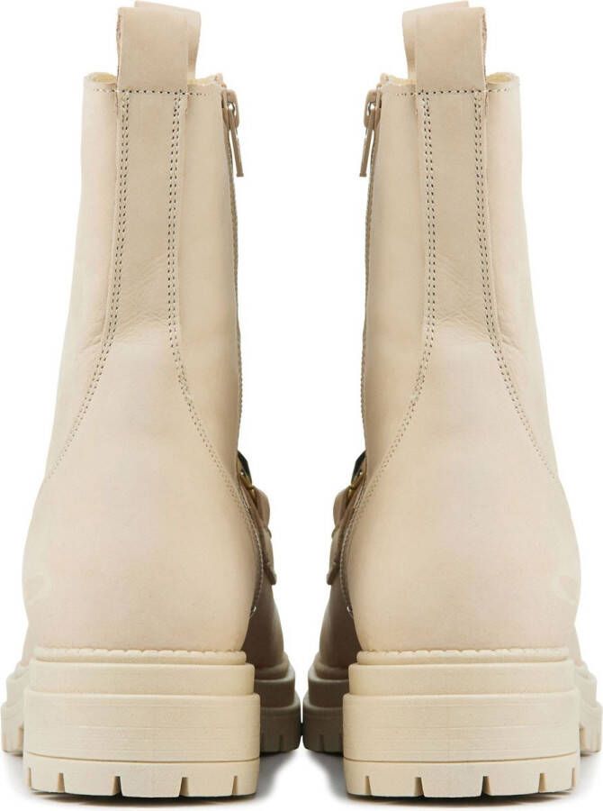 Mace Enkellaarsjes Dames Laarzen Schoenen Nubuck P7278ASS Beige