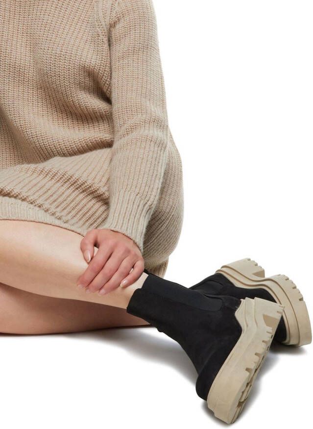 MACE Enkellaarsjes Dames M1111 Maat 40 Materiaal Leer Kleur Zwart Schoenen