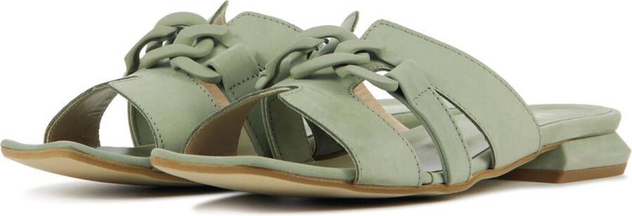 Mace Slippers Slides Dames M1119 nub Groen