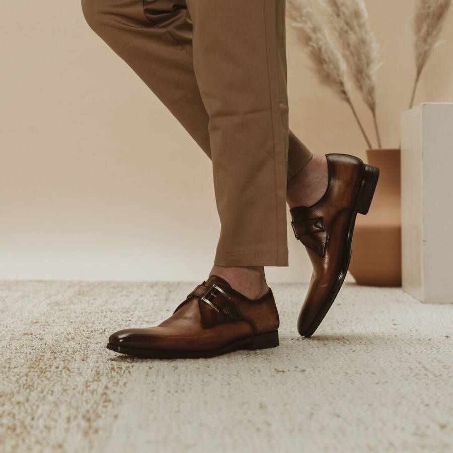 Nette schoenen outlet heren cognac