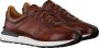 Bruin Tinten 22927 Lage sneakers Leren Sneaker Heren Cognac - Thumbnail 5