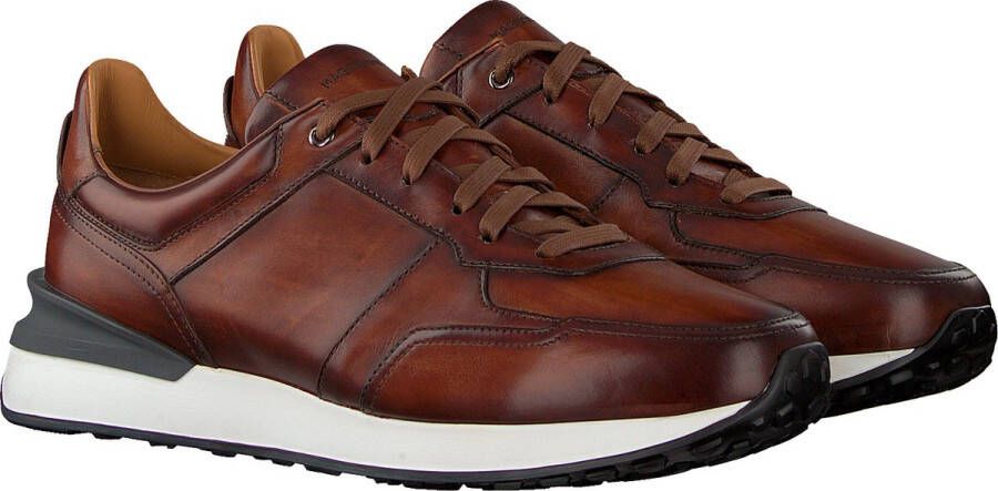 Bruin Tinten 22927 Lage sneakers Leren Sneaker Heren Cognac