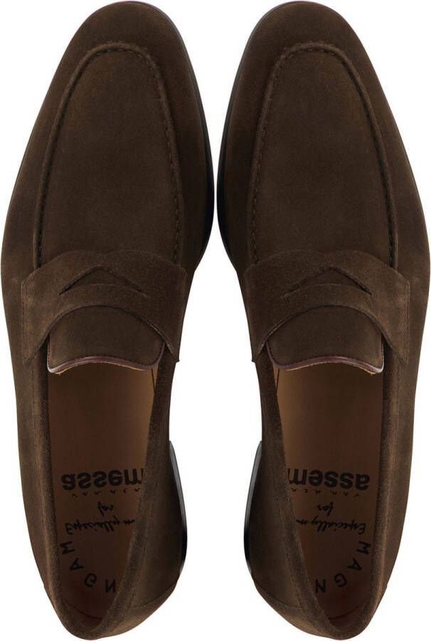 Magnanni Instappers Heren Instapschoenen Herenschoenen Suède 24412 Midden bruin