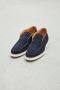 Magnanni Instappers Heren Instapschoenen Herenschoenen Suède 25121 Blauw - Thumbnail 8