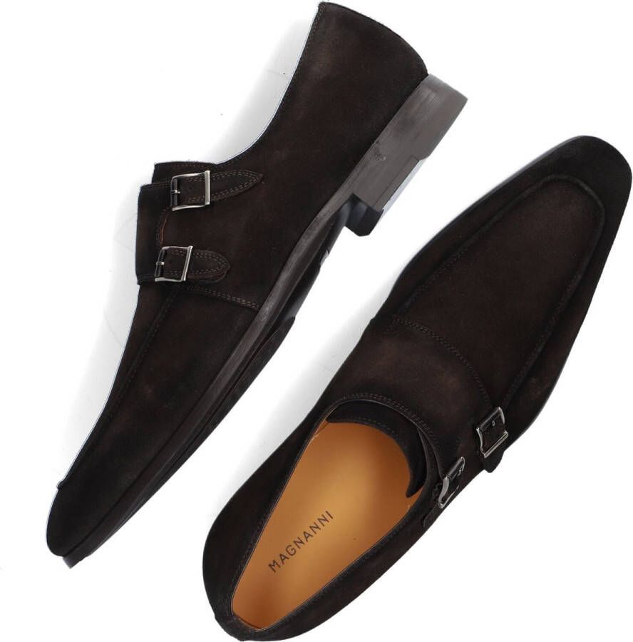 Magnanni Mannen Suède Gespschoenen Herenschoenen Instapper 23696 Bruin