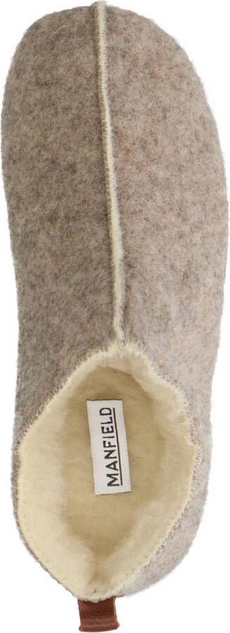 Manfield Dames Beige pantoffels