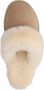 Manfield Dames Beige pantoffels met wollen voering - Thumbnail 5