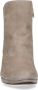 Manfield Dames Beige suède enkellaarsjes met hak - Thumbnail 7