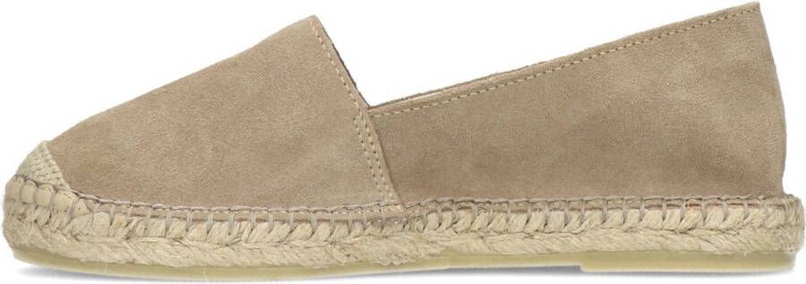 Manfield Dames Beige suède espadrilles