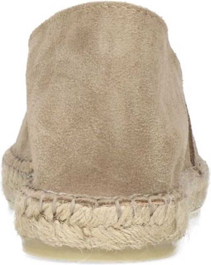 Manfield Dames Beige suède espadrilles