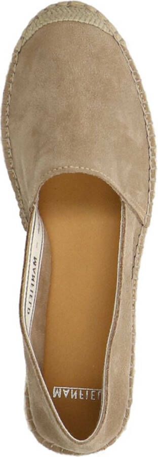 Manfield Dames Beige suède espadrilles