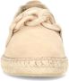 Manfield Dames Beige suède espadrilles met chain - Thumbnail 8