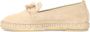 Manfield Dames Beige suède espadrilles met chain - Thumbnail 9