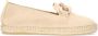 Manfield Dames Beige suède espadrilles met chain - Thumbnail 10