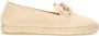 Manfield Dames Beige suède espadrilles met chain - Thumbnail 11