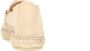 Manfield Dames Beige suède espadrilles met chain - Thumbnail 12