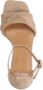 Manfield Dames Beige suède sandalen met hak - Thumbnail 5