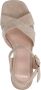 Manfield Dames Beige suède sandalen met hak - Thumbnail 3