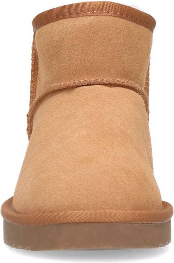 Manfield Dames Cognac suède boots