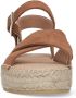 Manfield Dames Cognac suède sandalen - Thumbnail 5
