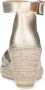 Manfield Dames Goudkleurige leren sleehakken - Thumbnail 5