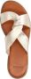 Manfield Dames Goudkleurige leren sandalen - Thumbnail 4