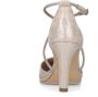 Manfield Dames Goudkleurige suède pumps met strass bandjes - Thumbnail 7