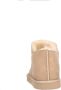 Manfield Dames Hoge beige pantoffels met wollen voering - Thumbnail 3