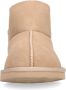 Manfield Dames Hoge beige pantoffels met wollen voering - Thumbnail 5