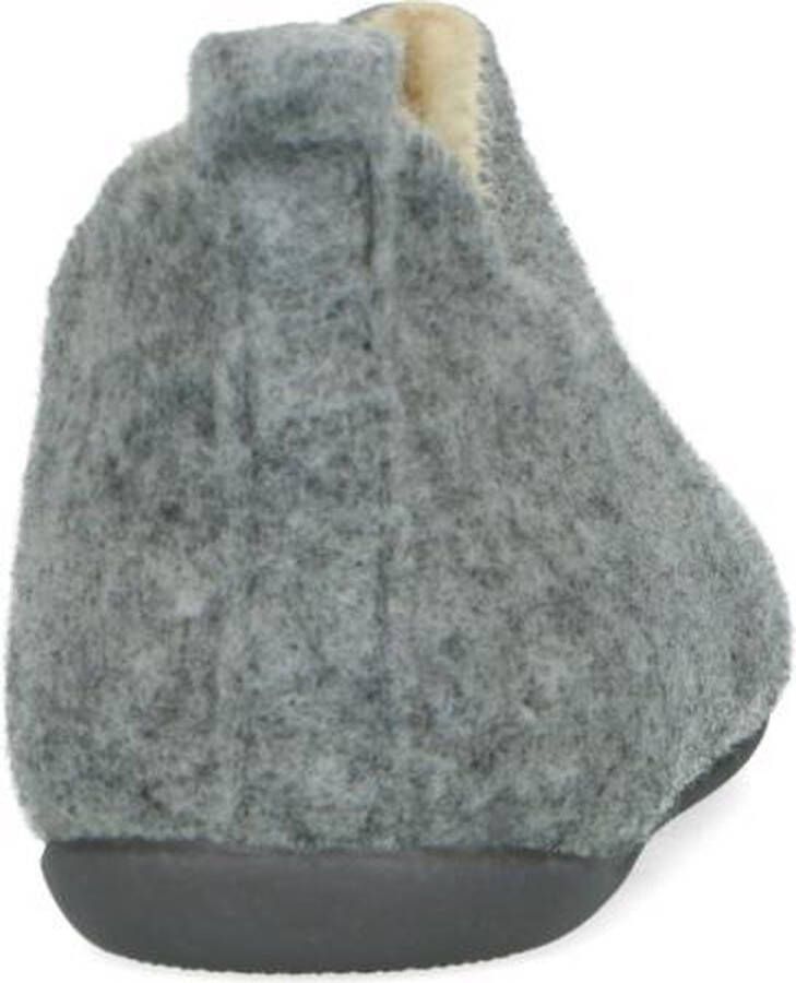 Manfield Dames Licht grijze pantoffels