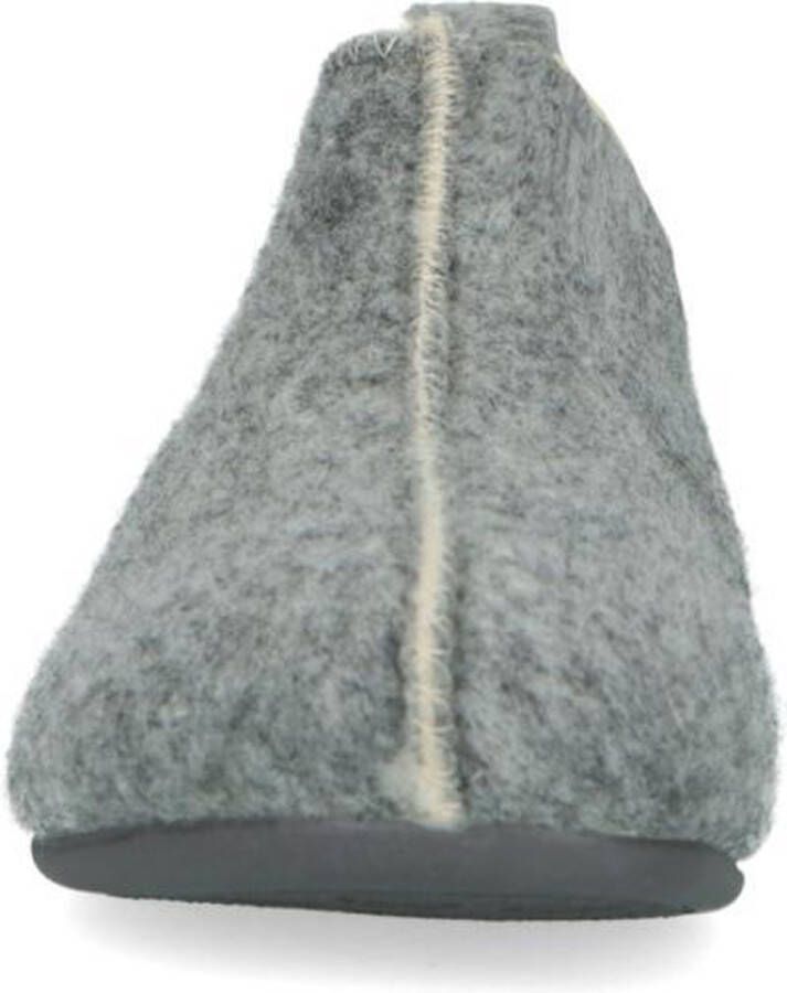 Manfield Dames Licht grijze pantoffels