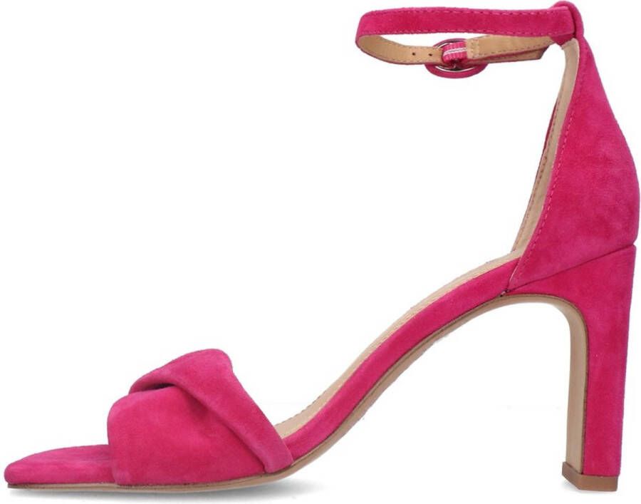 Manfield Dames Roze suède sandalen met hak - Foto 6