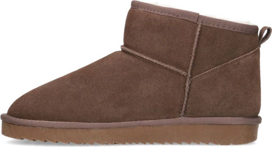 Manfield Dames Taupe suède boots