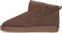 Manfield Dames Taupe suède boots met bont - Thumbnail 7
