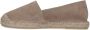 Manfield Dames Taupe suède espadrilles - Thumbnail 5