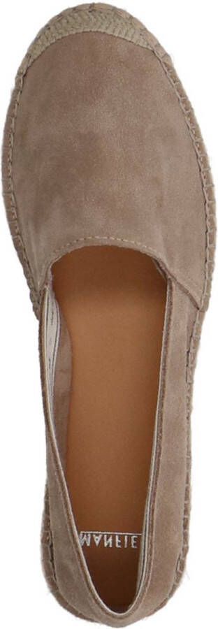 Manfield Dames Taupe suède espadrilles
