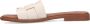 Manfield Dames Witte gevlochten leren slippers - Thumbnail 5