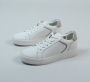 Manfield Dames Witte leren sneakers - Thumbnail 8