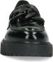 Manfield Dames Zwarte lakleren loafers met chain - Thumbnail 6