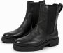 Manfield Dames Zwarte leren chelsea boots - Thumbnail 7
