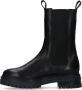 Manfield Dames Zwarte leren chelsea boots - Thumbnail 5