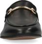 Manfield Dames Zwarte leren loafers - Thumbnail 6