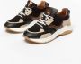 Manfield suède dad sneakers zwart multi - Thumbnail 4