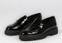 Manfield lakleren loafers met chain zwart - Thumbnail 6