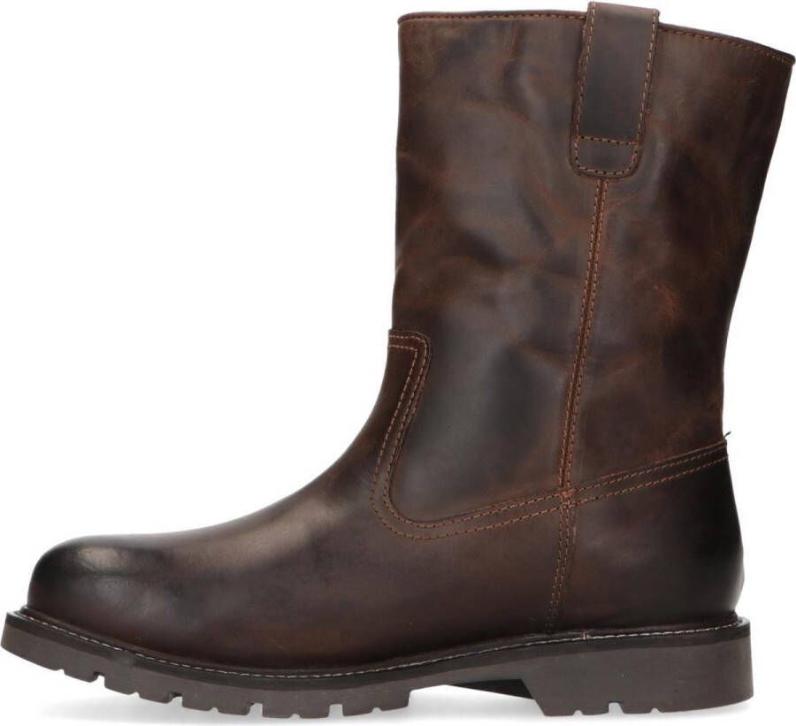 Manfield Heren Bruine leren boots - Foto 3