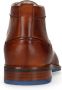 Manfield leren veterschoenen cognac - Thumbnail 6