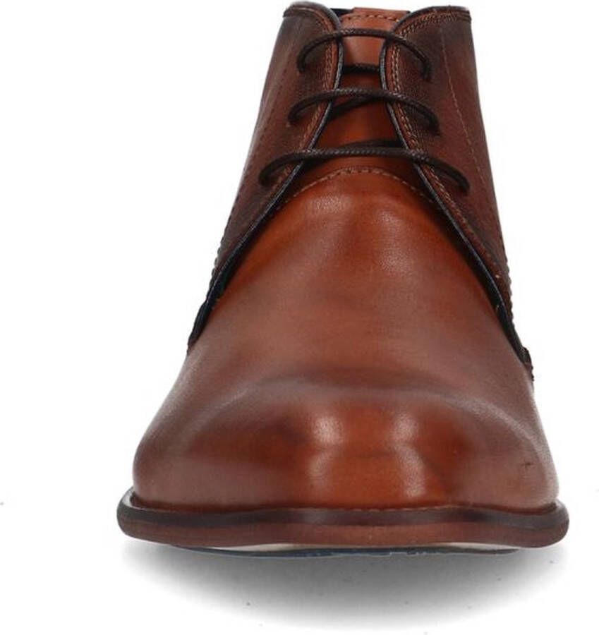 Manfield Heren Cognac hoge veterboots - Foto 7