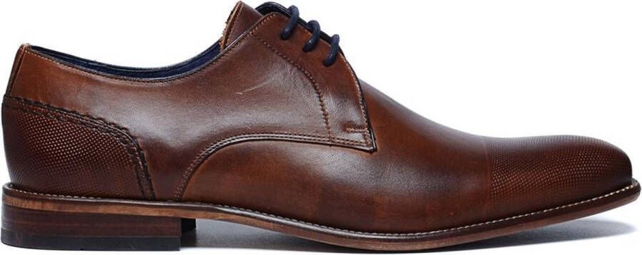 Manfield Heren Cognac veterschoenen